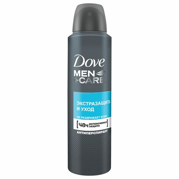 Антиперспирант аэрозоль Dove Men+Care Экстразащита и Уход 150 мл