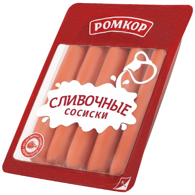 

Сосиски Ромкор Сливочные 300 г