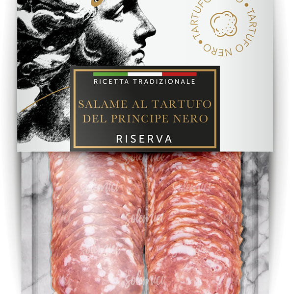 Колбаса Solemici Салями С Трюфелем Черный Принц сырокопченая полусухая, 70г