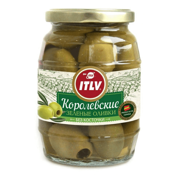 Оливки без косточки ITLV Королевские, 370мл