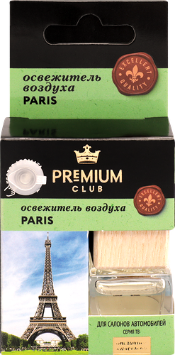 Освежитель воздуха автомобильный PREMIUM CLUB Paris, аналог аромата Si, Armani, 6мл