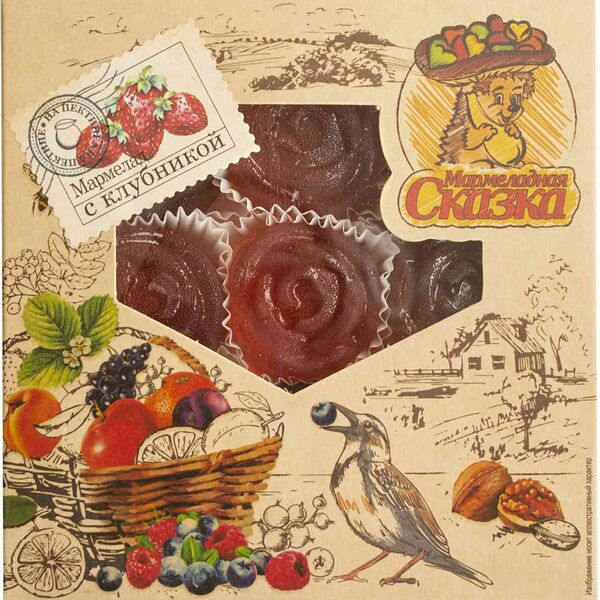 Мармелад желейный формовой Мармеладная сказка с клубникой