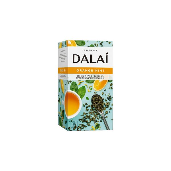 Чай зеленый Dalai Orange mint 25конв*1,8г