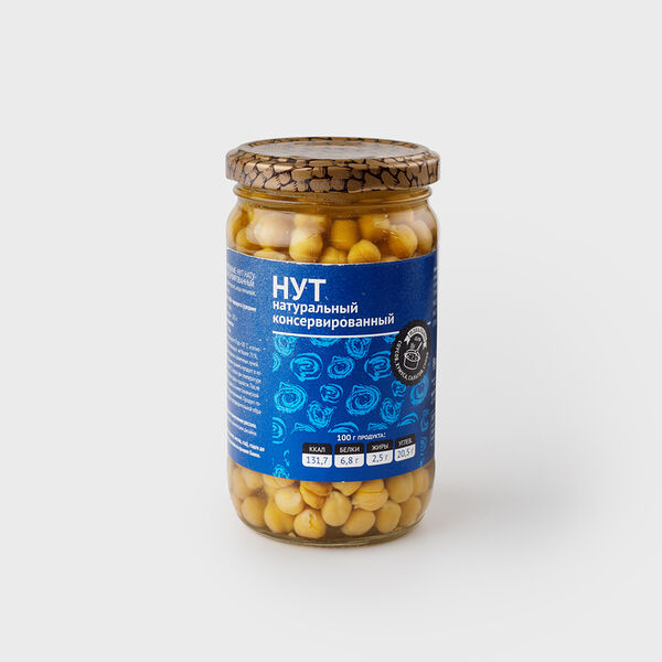 Нут натуральный консервированный