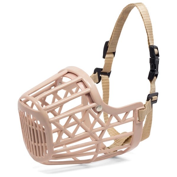 Намордник пластиковый Triol с нейлоновым ремешком №6, 90*60*140мм