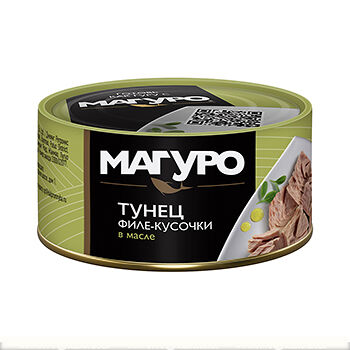 Тунец желтоперый филе-кусочки Магуро в масле