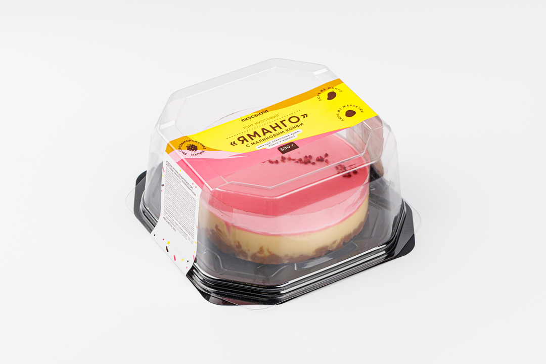 

Торт муссовый ВкусВилл "Яманго" с малиновым конфи 500 г