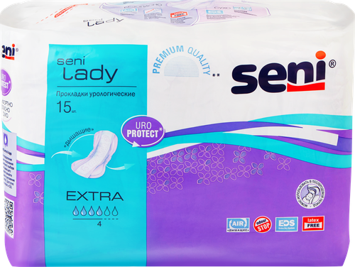 

Прокладки Seni Lady Extra урологические женские 15 шт.
