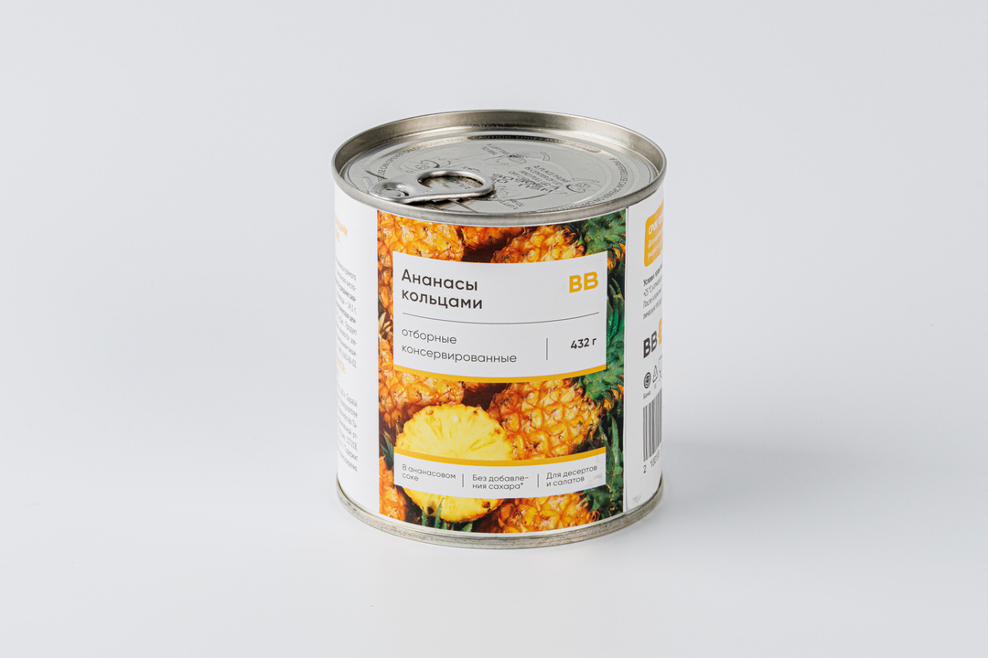 

Ананасы отборные консерв. кольцами в ананасовом соке
