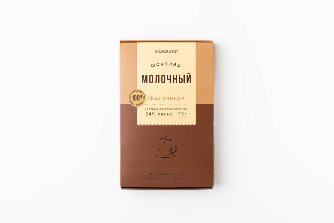 

Шоколад молочный Капучино 90 г