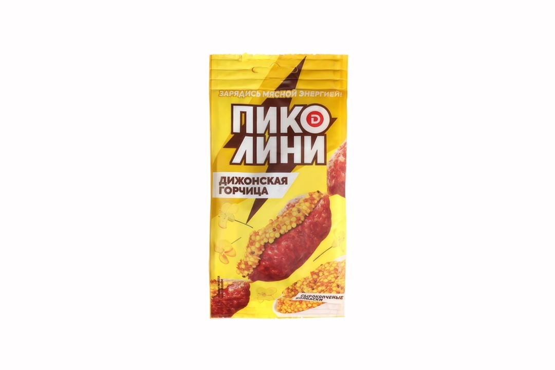 

Колбаски Дымов Пиколини сырокопченые Дижонская горчица, 50 г