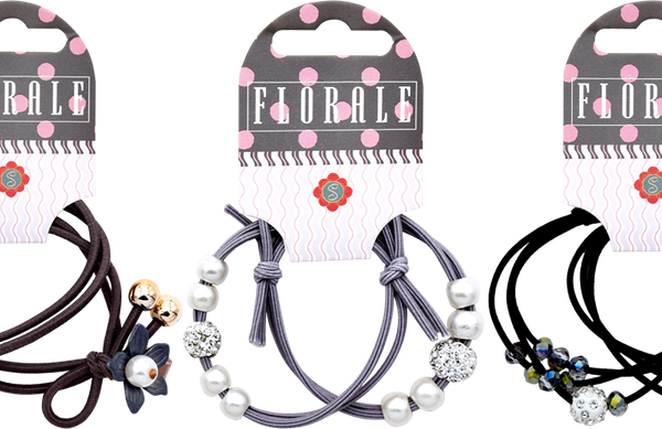 Резинки для волос SWEETORNAMENT Florale, в ассортименте, 2 шт.