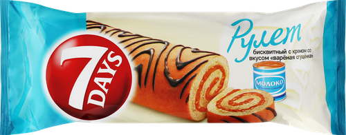 

Рулет 7 Days с кремом вареная сгущенка 200 г
