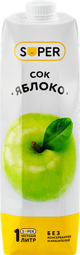Сок Super Яблоко 1 л