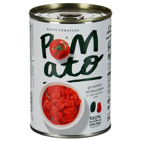 Томаты в собственном соку Pomato резаные