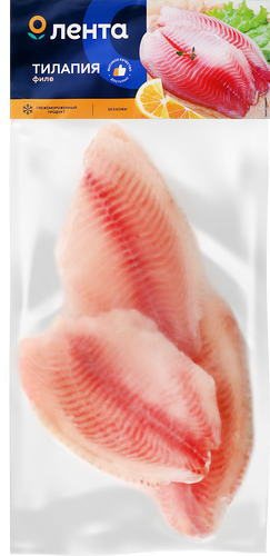 Тилапия замороженная Лента филе, 475 г