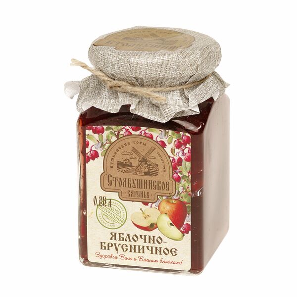 Варенье яблочно-брусничное Столбушино