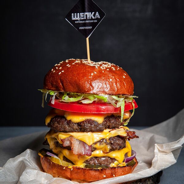 Бургер фирменный Щепка тройной