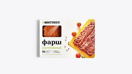 Фарш Митлесс растительный с ароматом говядины 400 г Продукт замороженный 
