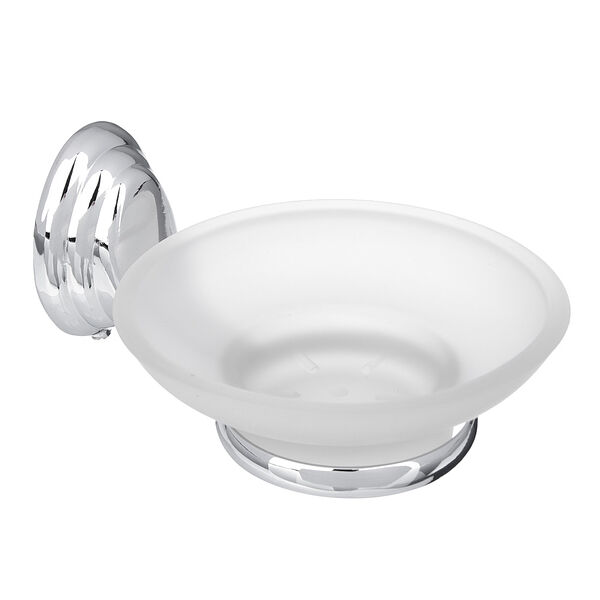 Sonwelle мыльница подвесная с креплением, хром, стекло