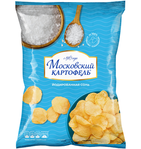 

Чипсы картофельные Московский картофель с йодированной солью 120 г
