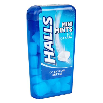 

Конфеты Halls Mini Mints со вкусом мяты без сахара 12.5 г