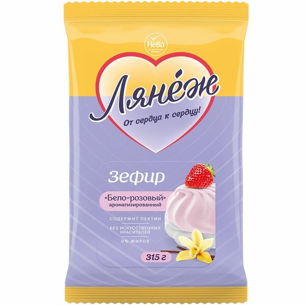 Зефир Лянеж бело-розовый, 315г