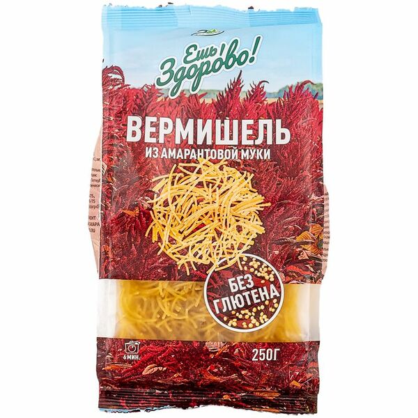 Макаронные изделия Ешь здорово Вермишель из амарантовой муки