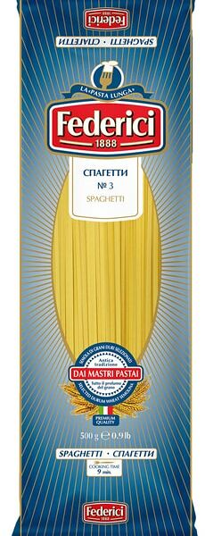Макароны Federici Спагетти высший сорт 500г