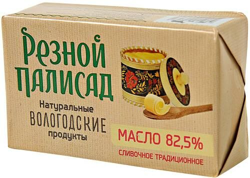 Масло сливочное Резной Палисад Традиционное 82.5% 160 г