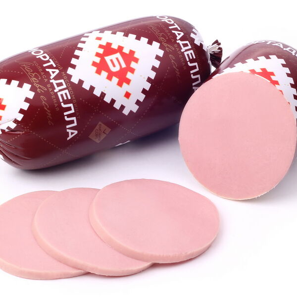 Колбаса МОРТАДЕЛЛА мяс. вар. в/с Брестский МК вес 650г