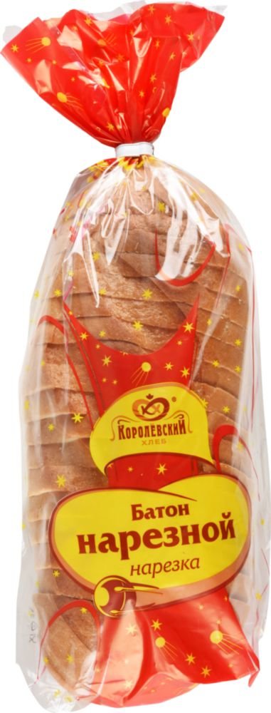 

Батон Королевский Хлеб Нарезной в нарезке 400 г