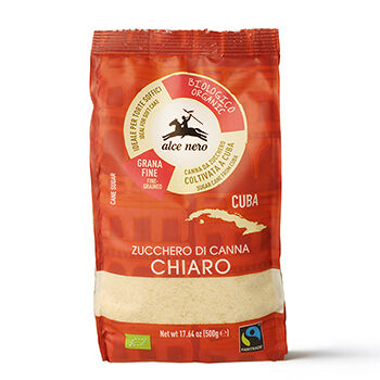 Сахар Alce Nero тростниковый светлый Био 500г, Италия