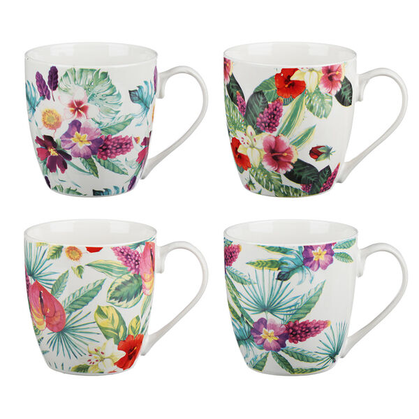 Millimi акварель кружка, 480мл, фарфор, 4 дизайна