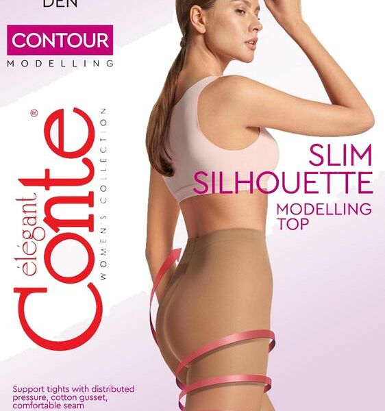 Колготки Conte Elegant Slim Silhouette Contour 40den черный размер 4