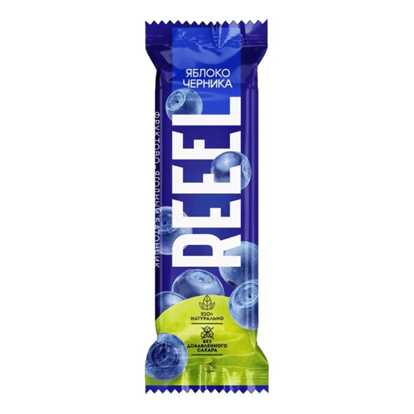 Батончик REEEL Яблоко и Черника 25г