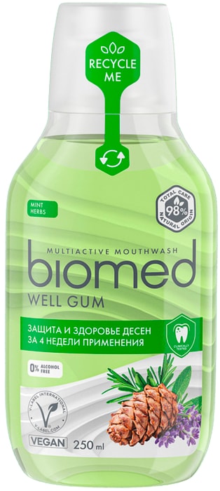 

Ополаскиватель для полости рта Biomed Well Gum 250 мл