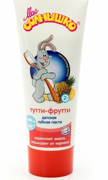 Зубная паста Мое солнышко Туттифрутти, с 2 лет