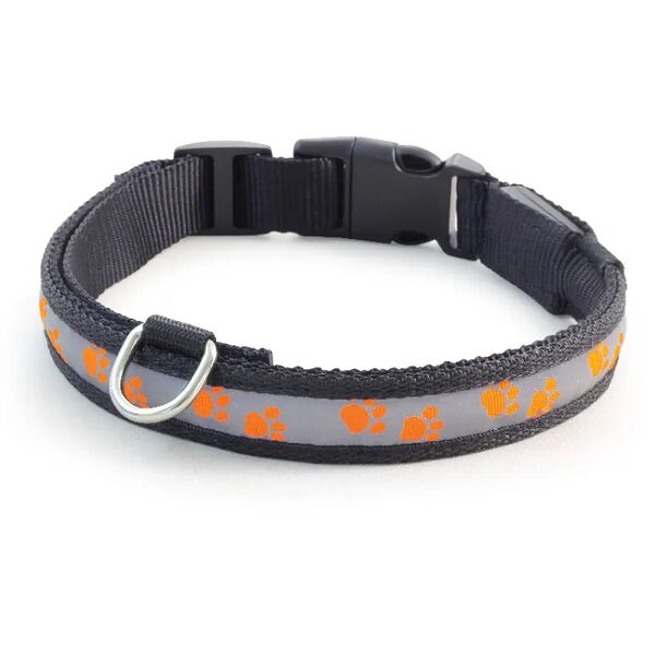 Ошейник для собак Triol Night City светодиодный оранжевый S 20х230-310мм