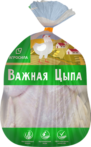 Тушка Ц/Б ВАЖНАЯ ЦЫПА 1 сорт охл пакет вес до 2.4кг