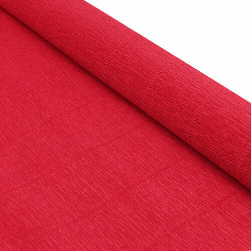 87500368 Бумага гофрированная простая, 50см*2,5м 180гр 580 красный