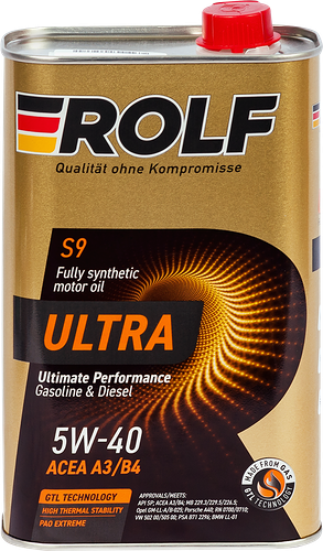 Масло моторное ROLF ULTRA SAE 5W–40 ACEA A3/B4 API SP, Арт. 323104, 1л