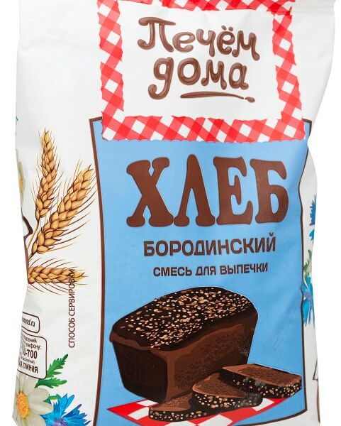 Смесь для выпечки Печем дома Хлеб бородинский 500г