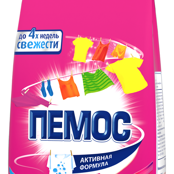 Порошок стиральный Пемос Активная формула Color 2,7кг