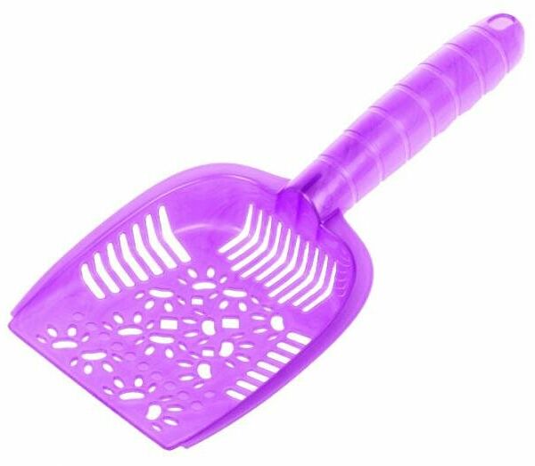 Совок для кошачьего туалета HOMECAT Atlantis фиолетовый перламутр 25х10,8х3,5 см