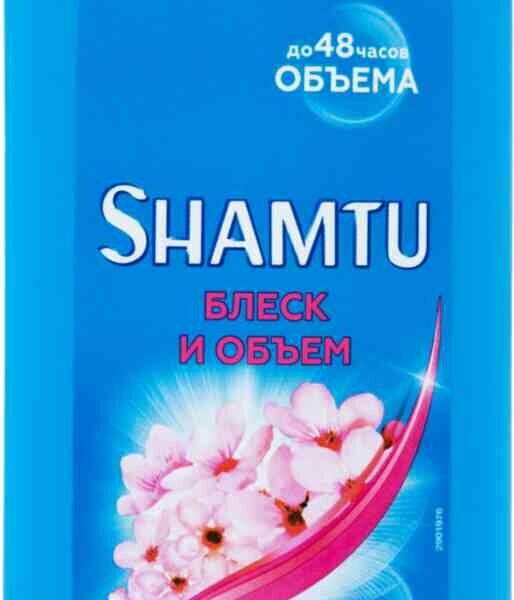 Шампунь для тусклых волос Shamtu Блеск и объем с экстрактом вишни 300мл