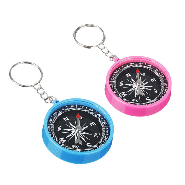 Руссо туристо  компас пластиковый, 5х4.5х1 см, на цепочке, в ассортименте