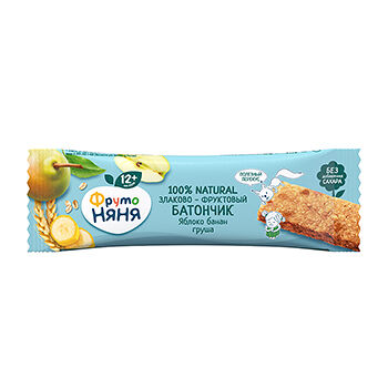 Батончик Фрутоняня Злаково-фруктовый яблоко-банан-груша