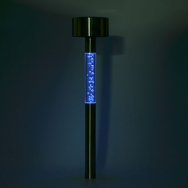 Фонарь садовый Inbloom на солнечной батарее, 5,5x29см, 1led, мульти, пластик, акрил, нерж.сталь