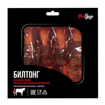 Сыровяленая говядина ProВкус Билтонг 50г, Россия
